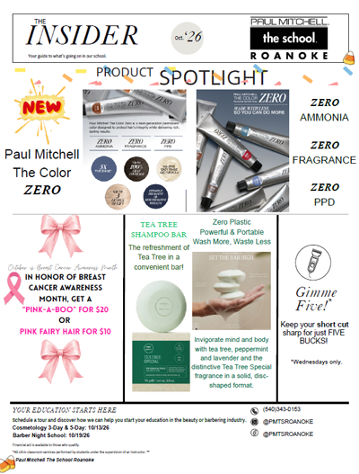 October The Insider at Paul Mitchell
